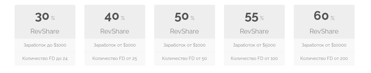 RevShare модель работы в Пеликан Партнерс